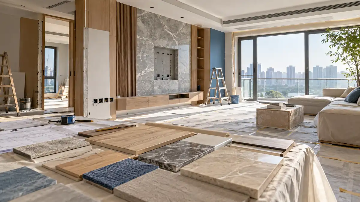 郑州装修公司沪上名家装饰:整装全包参考价1200-1800元/㎡,水电隐蔽工程质保10年